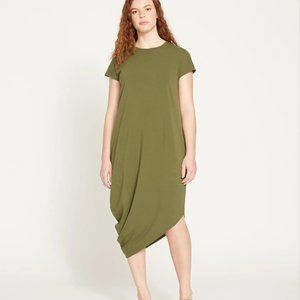 NWT Universal Standard Geneva Short-Sleeve Crewneck Dress in Camo (6/8)